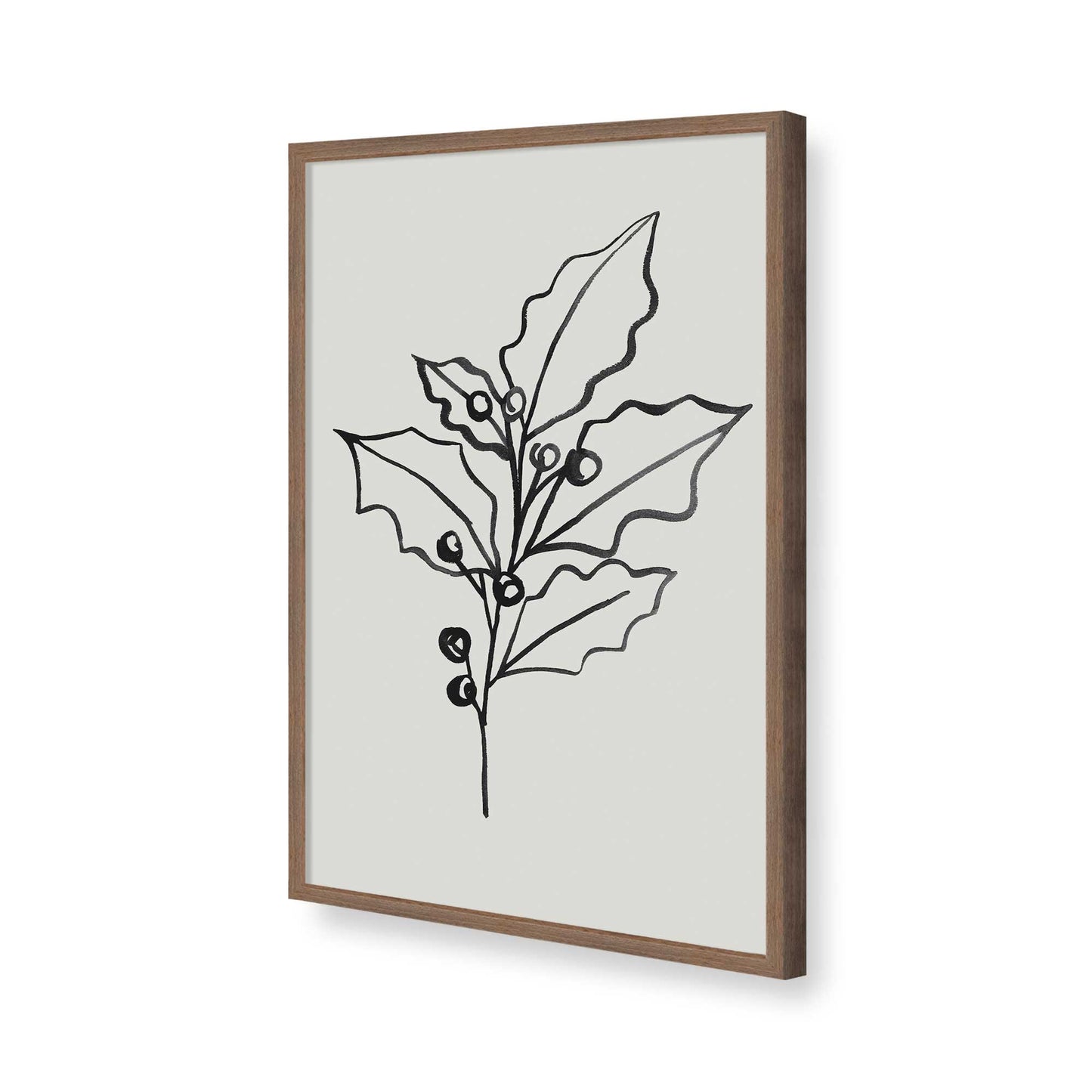 [Color:Walnut], Picture of art in a Walnut frame of the corner