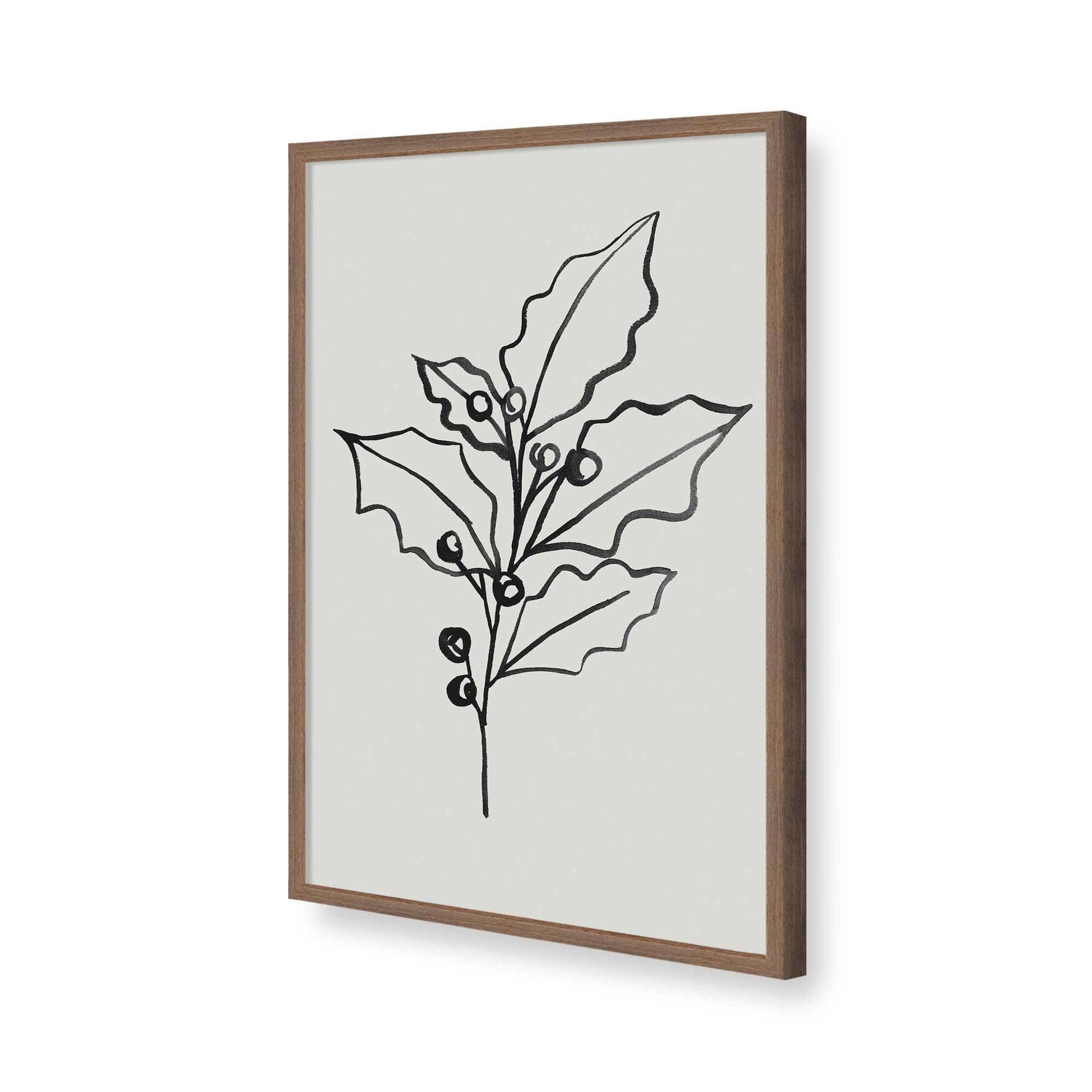 [Color:Walnut], Picture of art in a Walnut frame of the corner