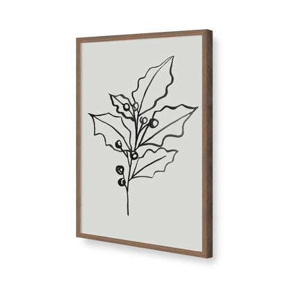 [Color:Walnut], Picture of art in a Walnut frame of the corner