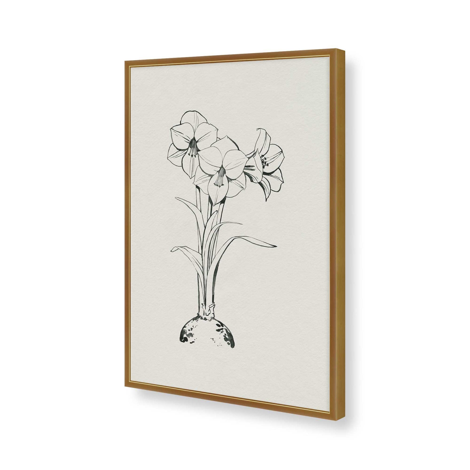 [Color:Polished Gold], Picture of art in a Polished Gold frame of the corner