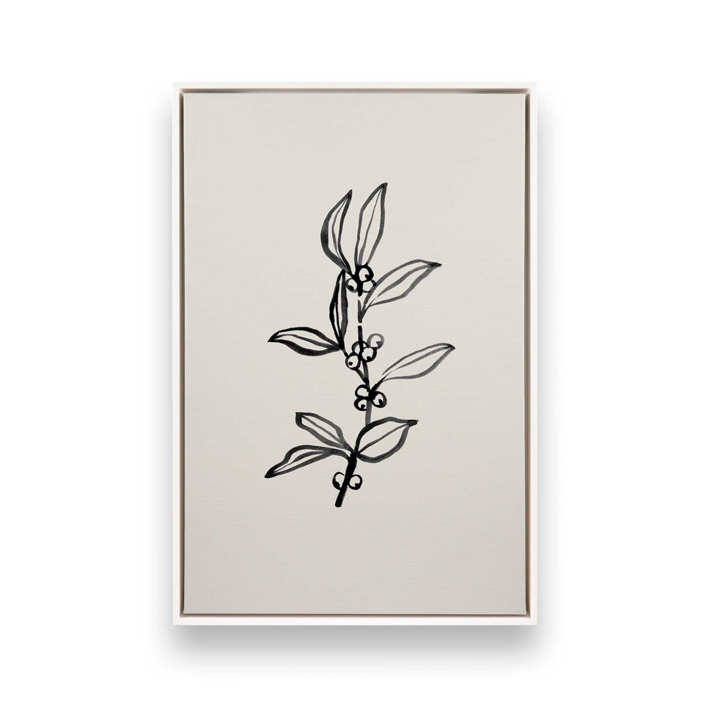 [Color:Opaque White], Picture of art in a White frame