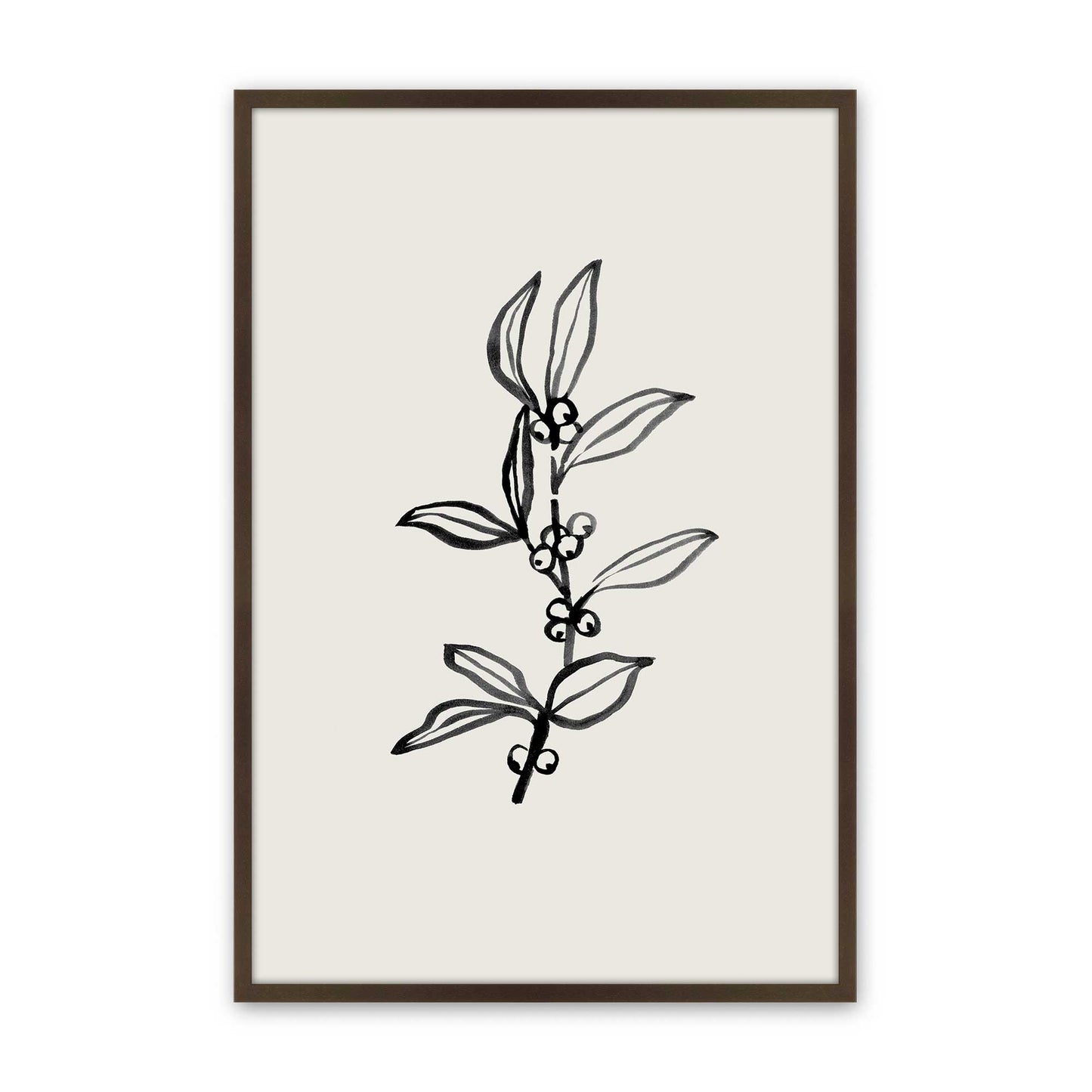 [Color:Brown], Picture of art in a Brown frame