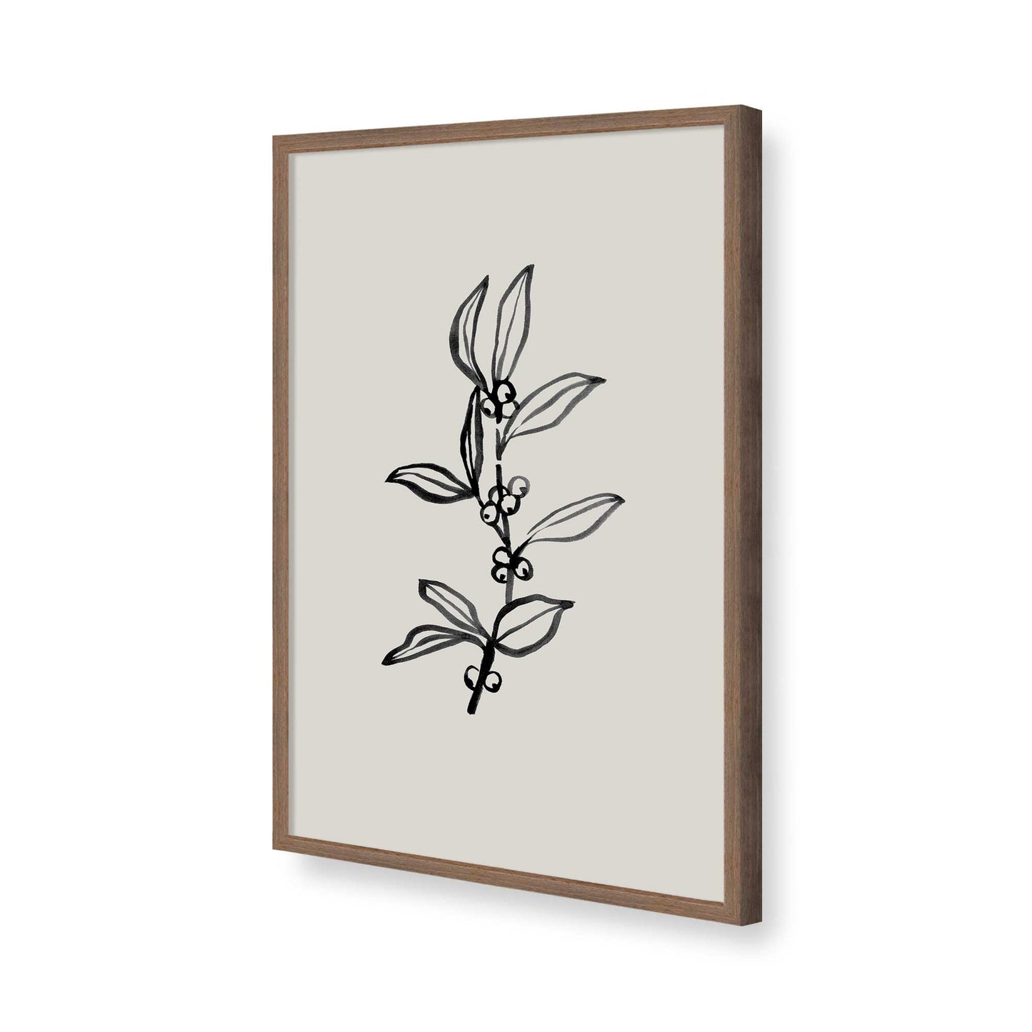 [Color:Walnut], Picture of art in a Walnut frame of the corner