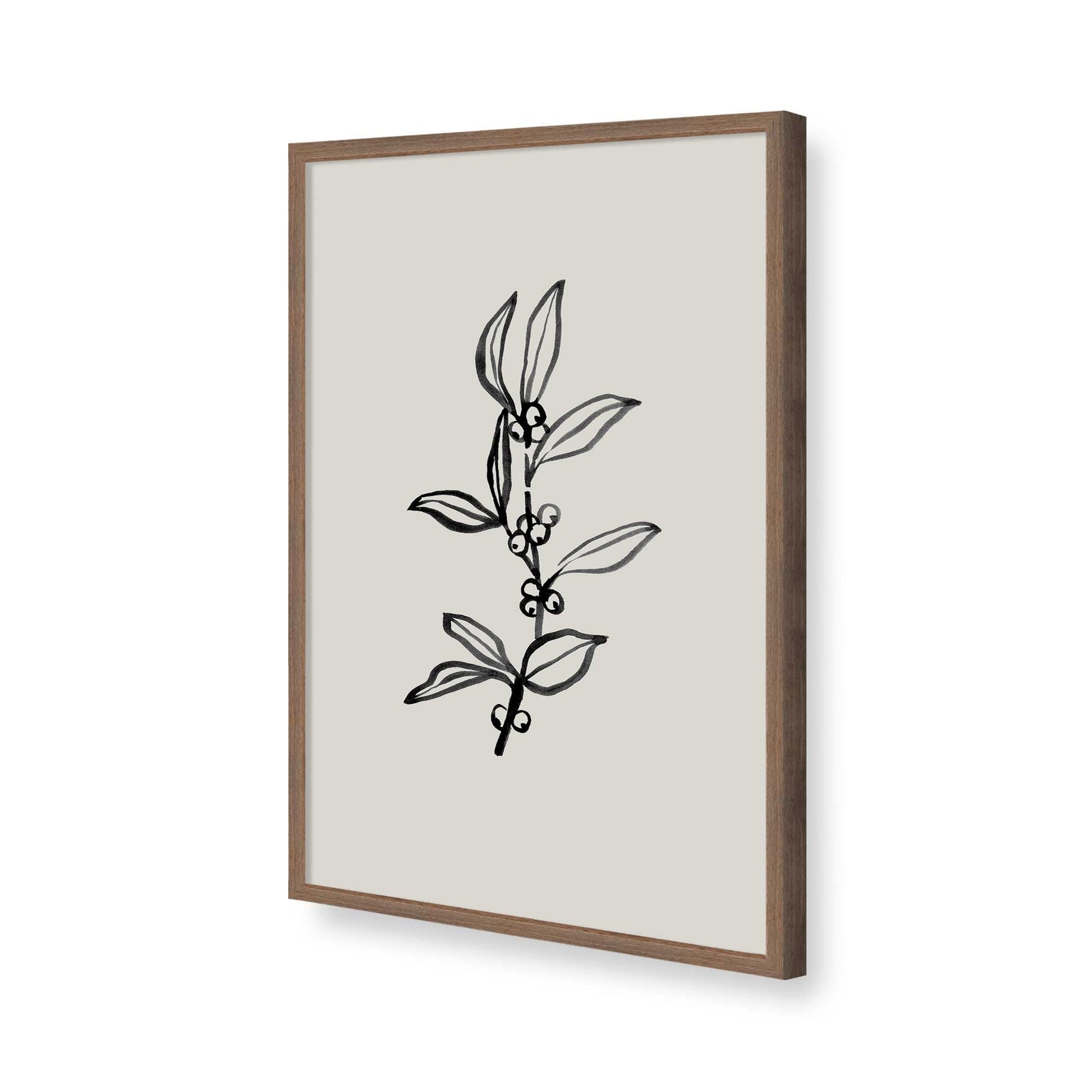 [Color:Walnut], Picture of art in a Walnut frame of the corner