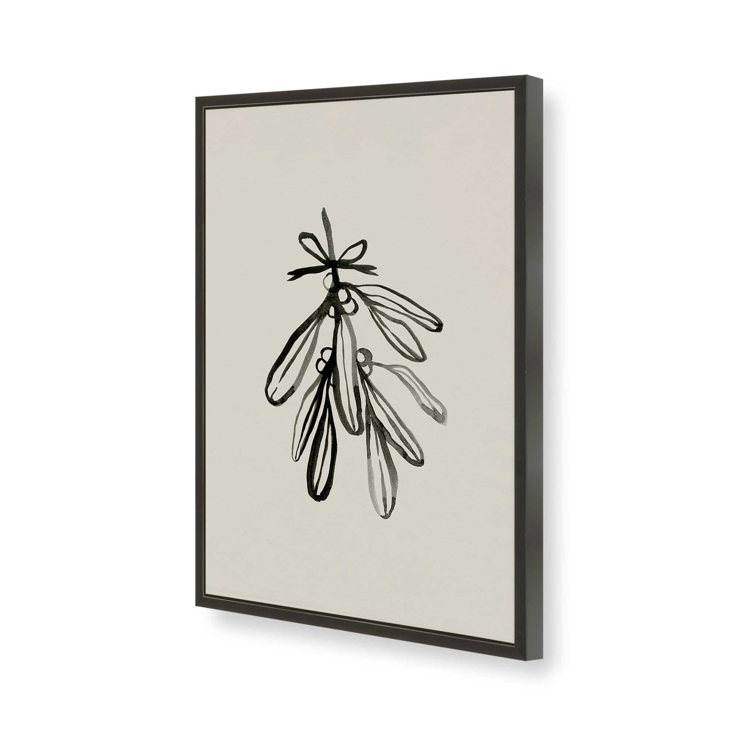 [Color:Satin Black], Picture of art in a Satin Black frame of the corner