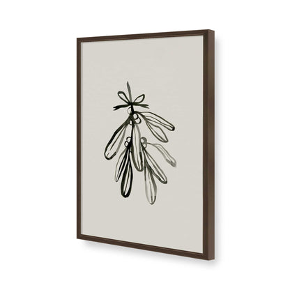 [Color:Brown], Picture of art in a Brown frame of the corner