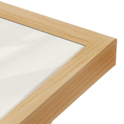 [Color:American Maple], Picture of art in a American Maple frame at an angle