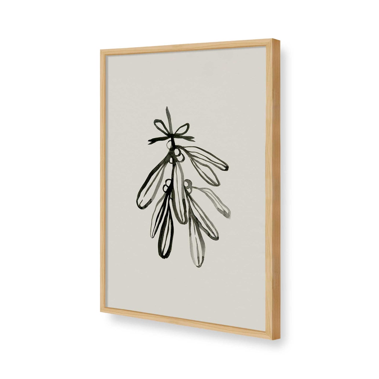 [Color:American Maple], Picture of art in a American Maple frame of the corner