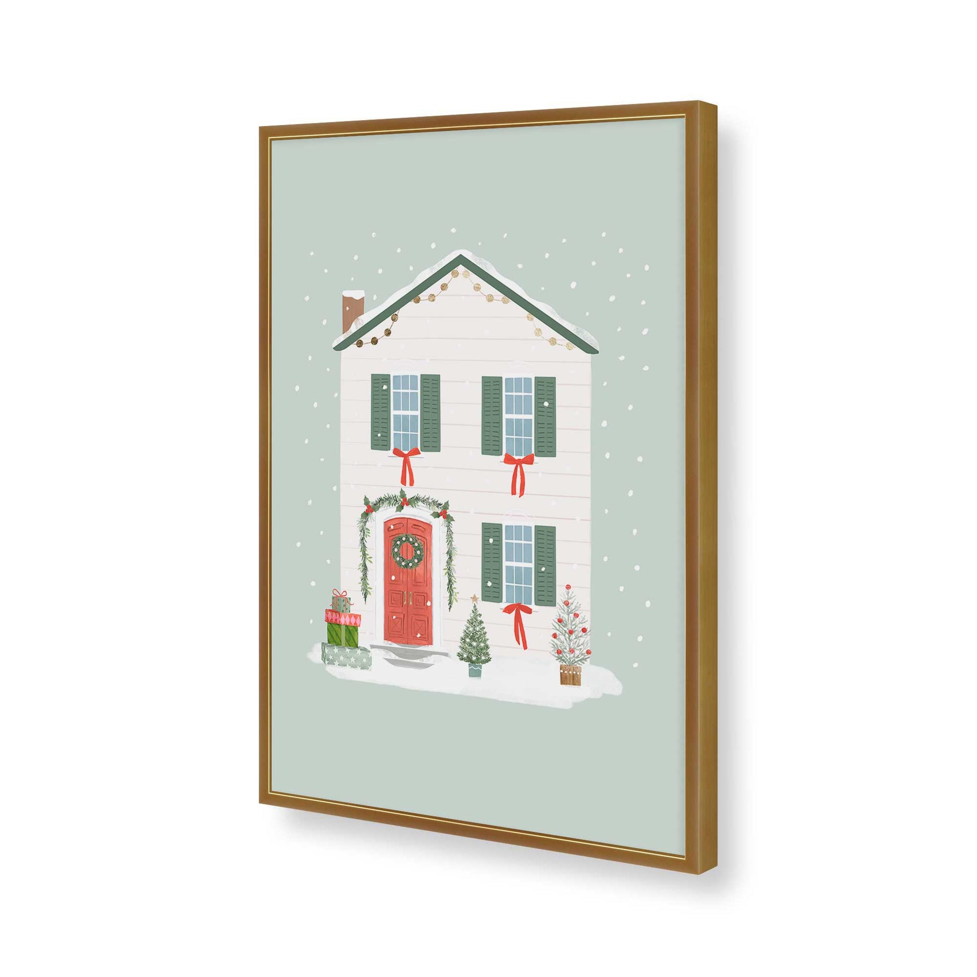 [Color:Polished Gold], Picture of art in a Polished Gold frame of the corner