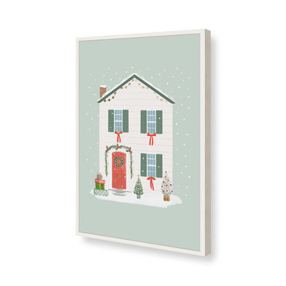 [Color:Opaque White], Picture of art in a Opaque White frame of the corner