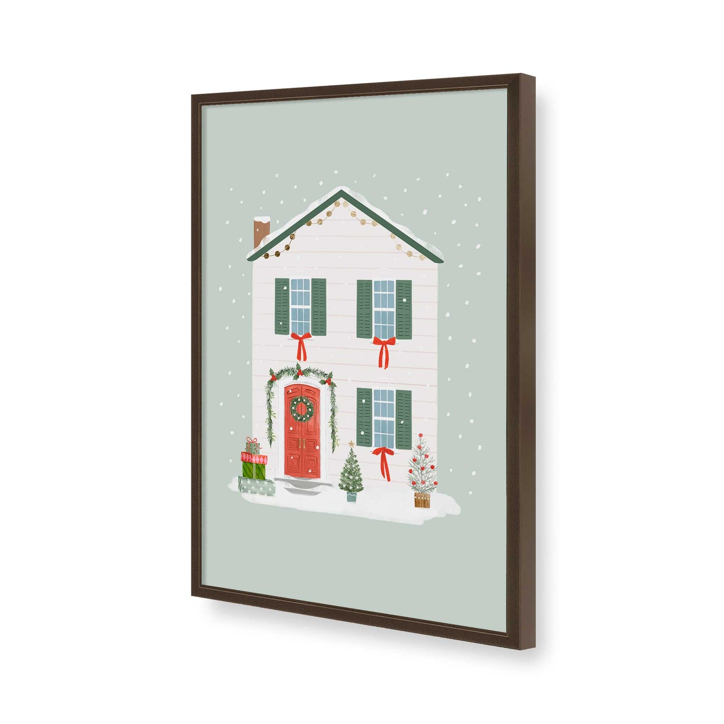 [Color:Belvinder Brown], Picture of art in a Belvinder Brown frame of the corner