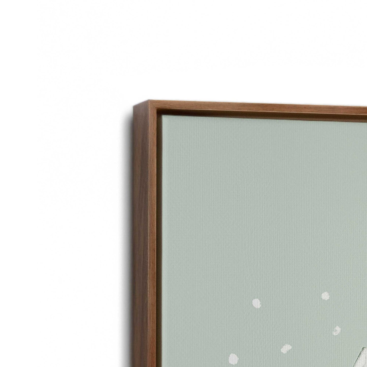 [Color:Walnut], Picture of art in a Walnut frame at an angle