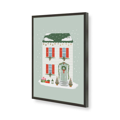 [Color:Satin Black], Picture of art in a Satin Black frame of the corner