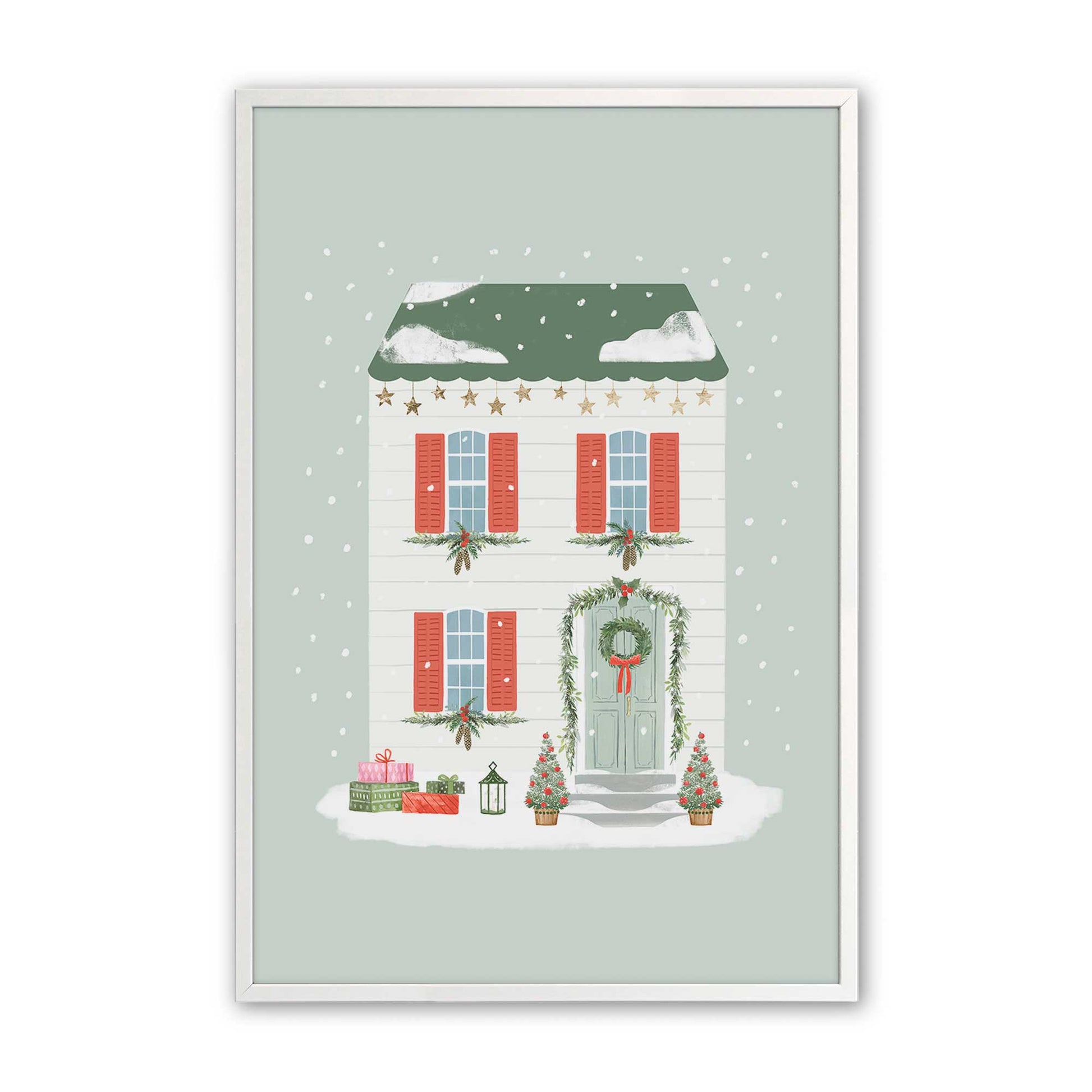 [Color:Opaque White], Picture of art in a Opaque White frame