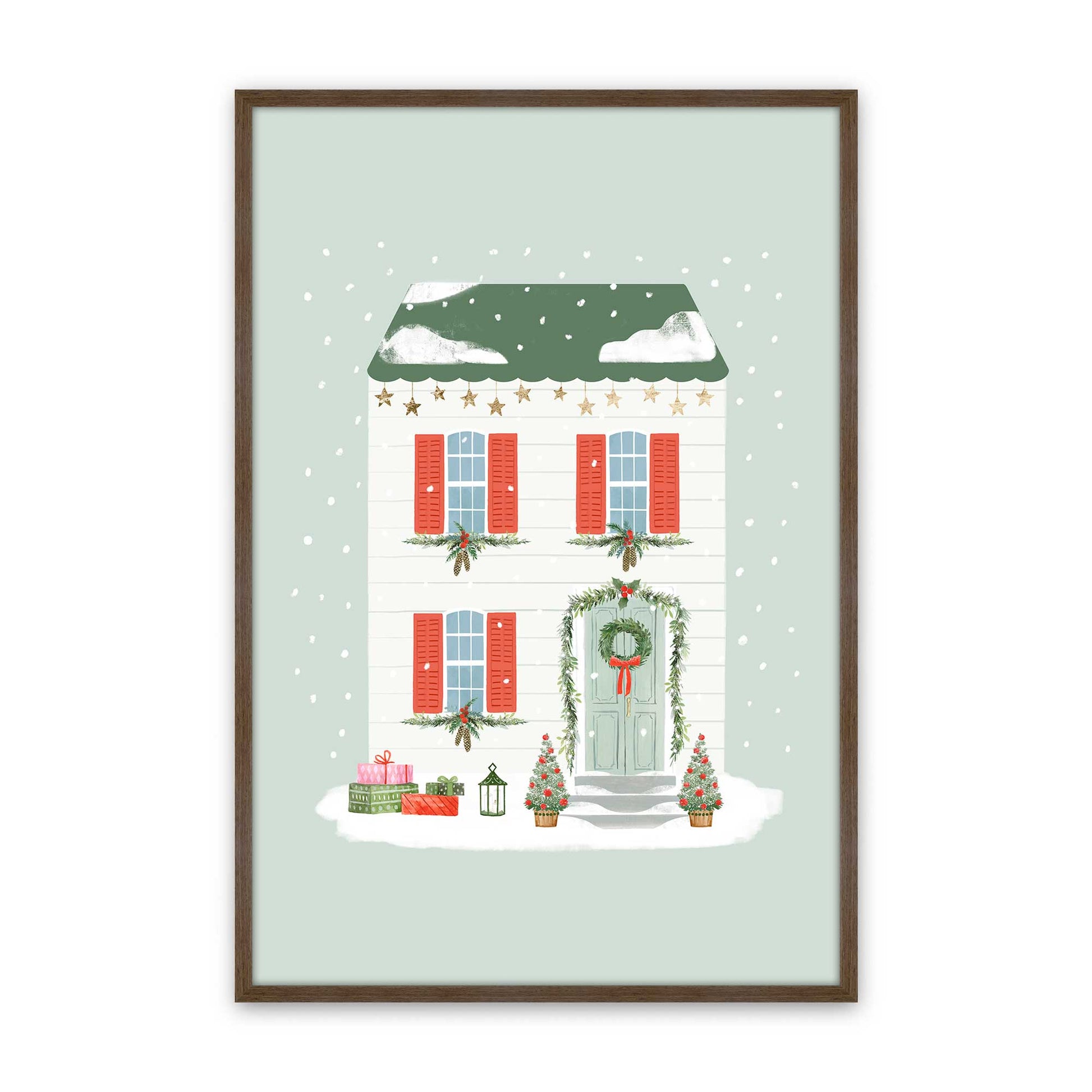 [Color:Walnut], Picture of art in a Walnut frame