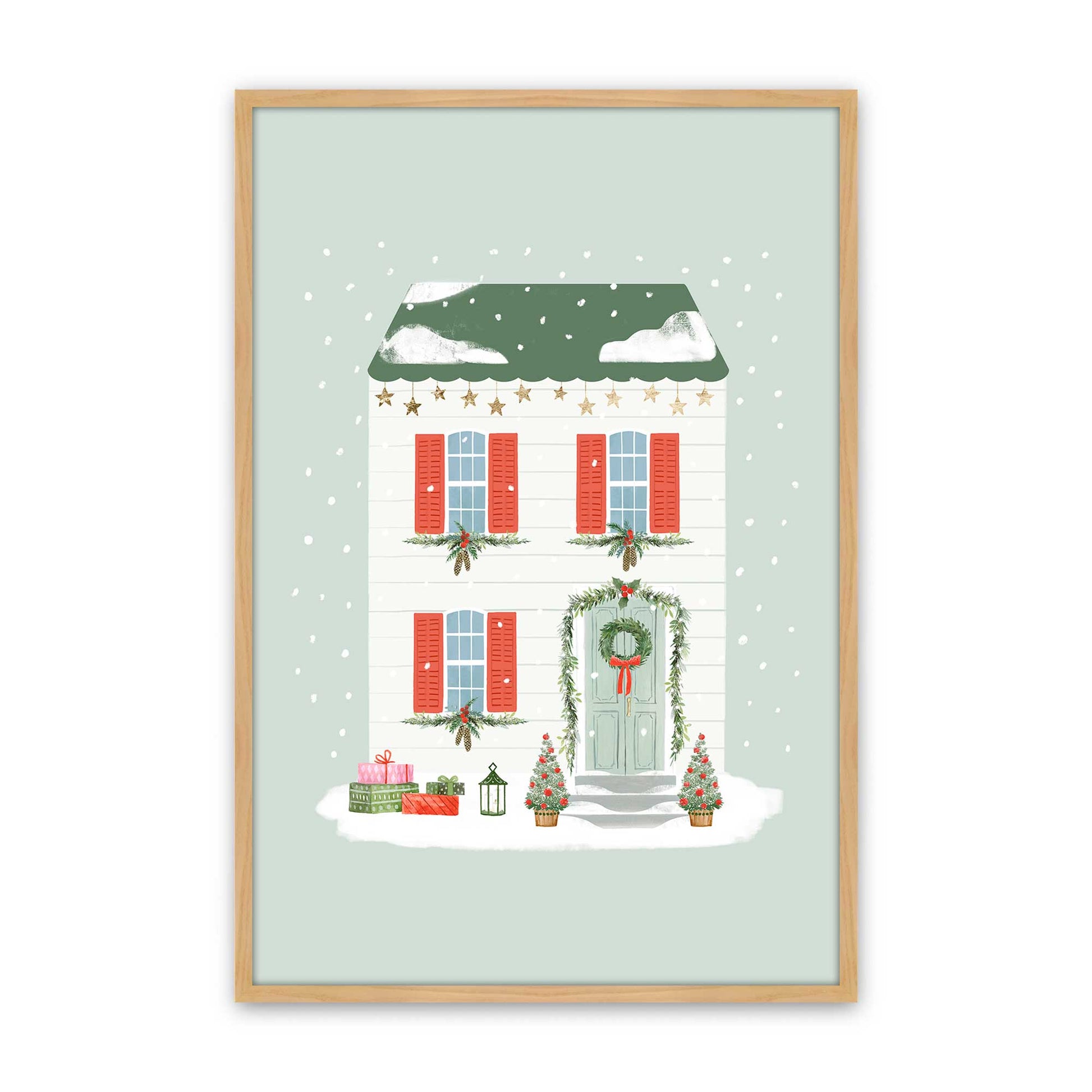 [Color:American Maple], Picture of art in a American Maple frame