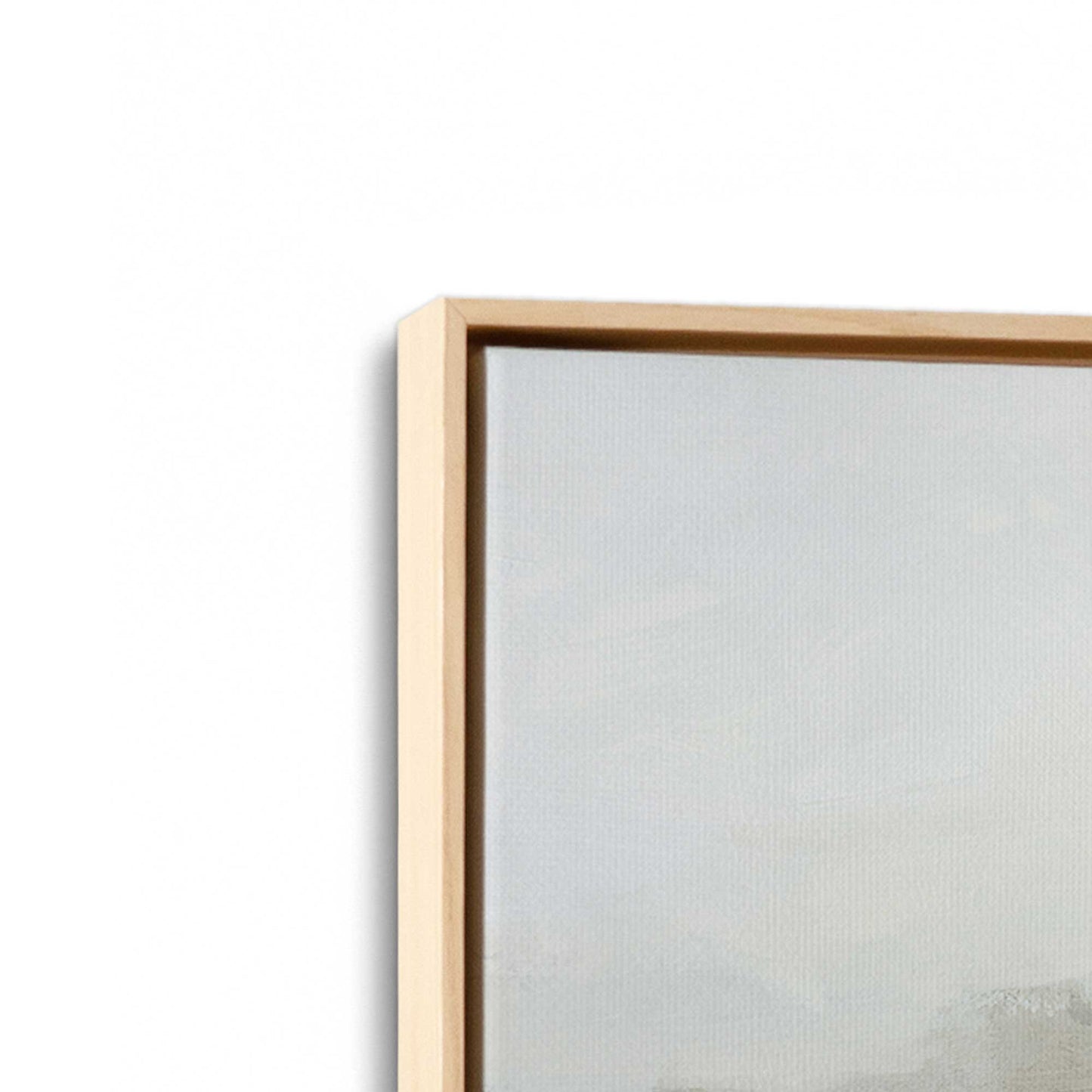 [Color:American Maple], Picture of art in a American Maple frame at an angle