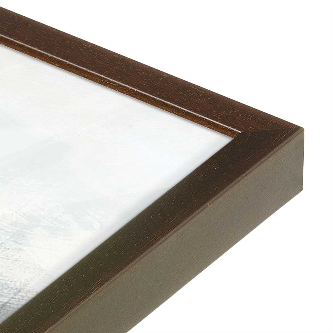 [Color:Espresso], Picture of art in a Espresso frame at an angle