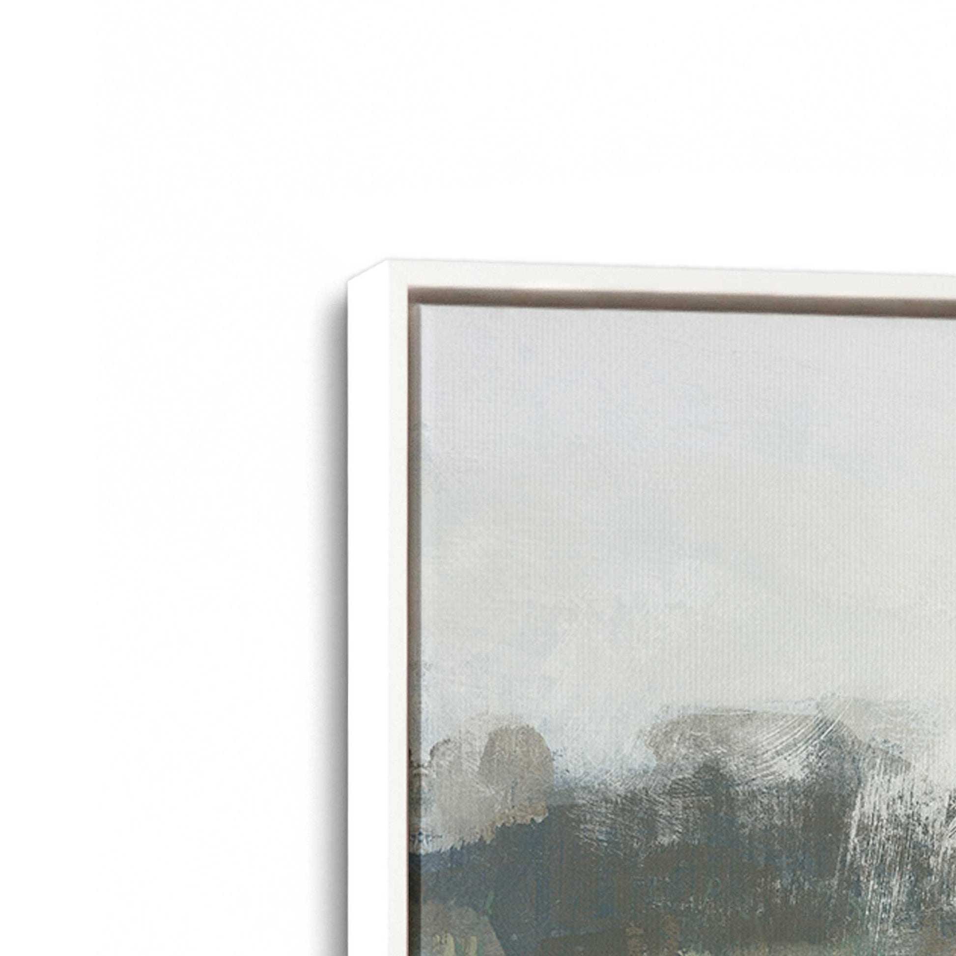 [Color:Opaque White], Picture of art in a White frame at an angle