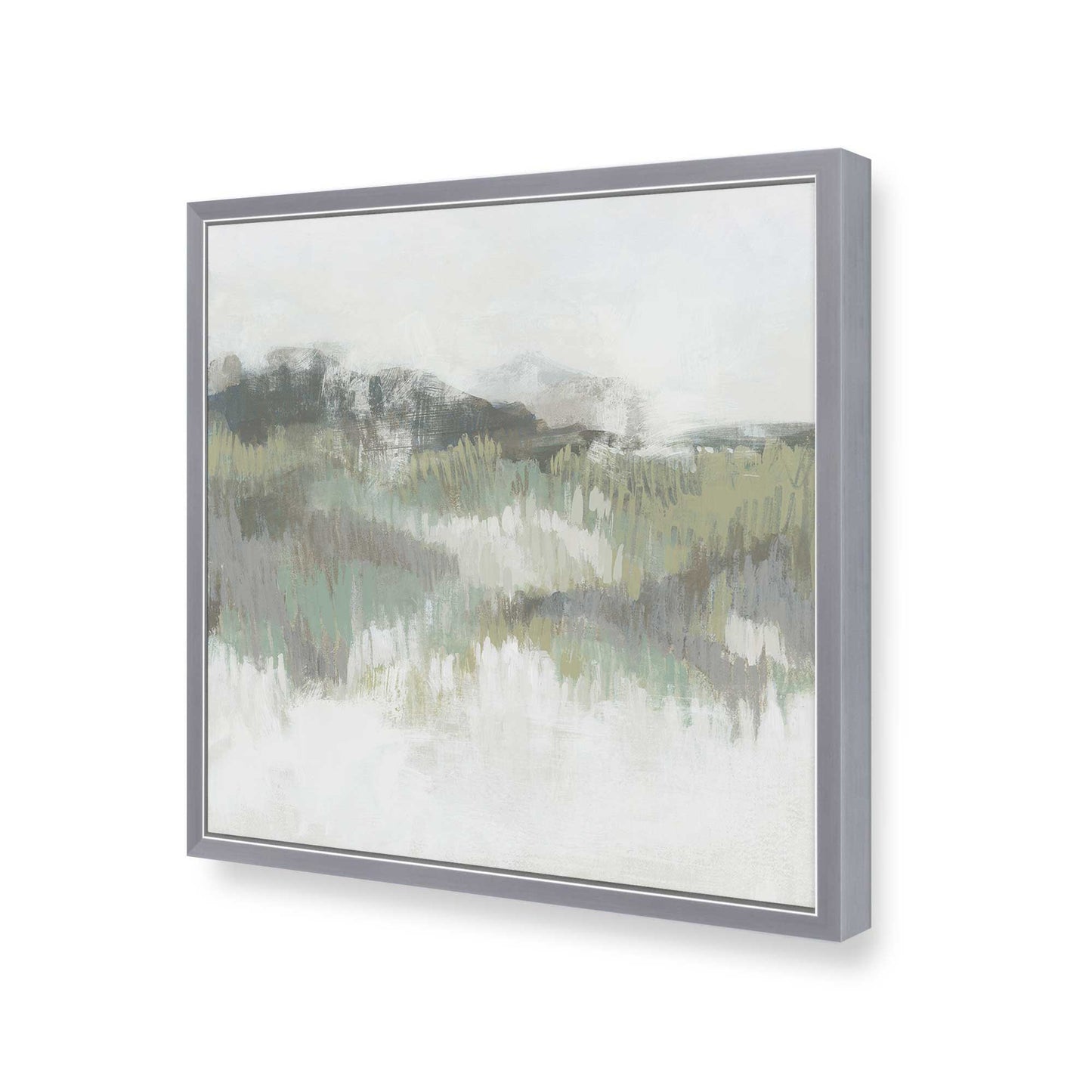 [Color:Polished Chrome], Picture of art in a Polished Chrome frame of the corner