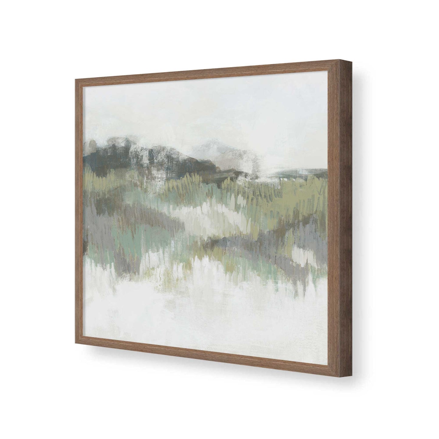 [Color:Walnut], Picture of art in a Walnut frame of the corner