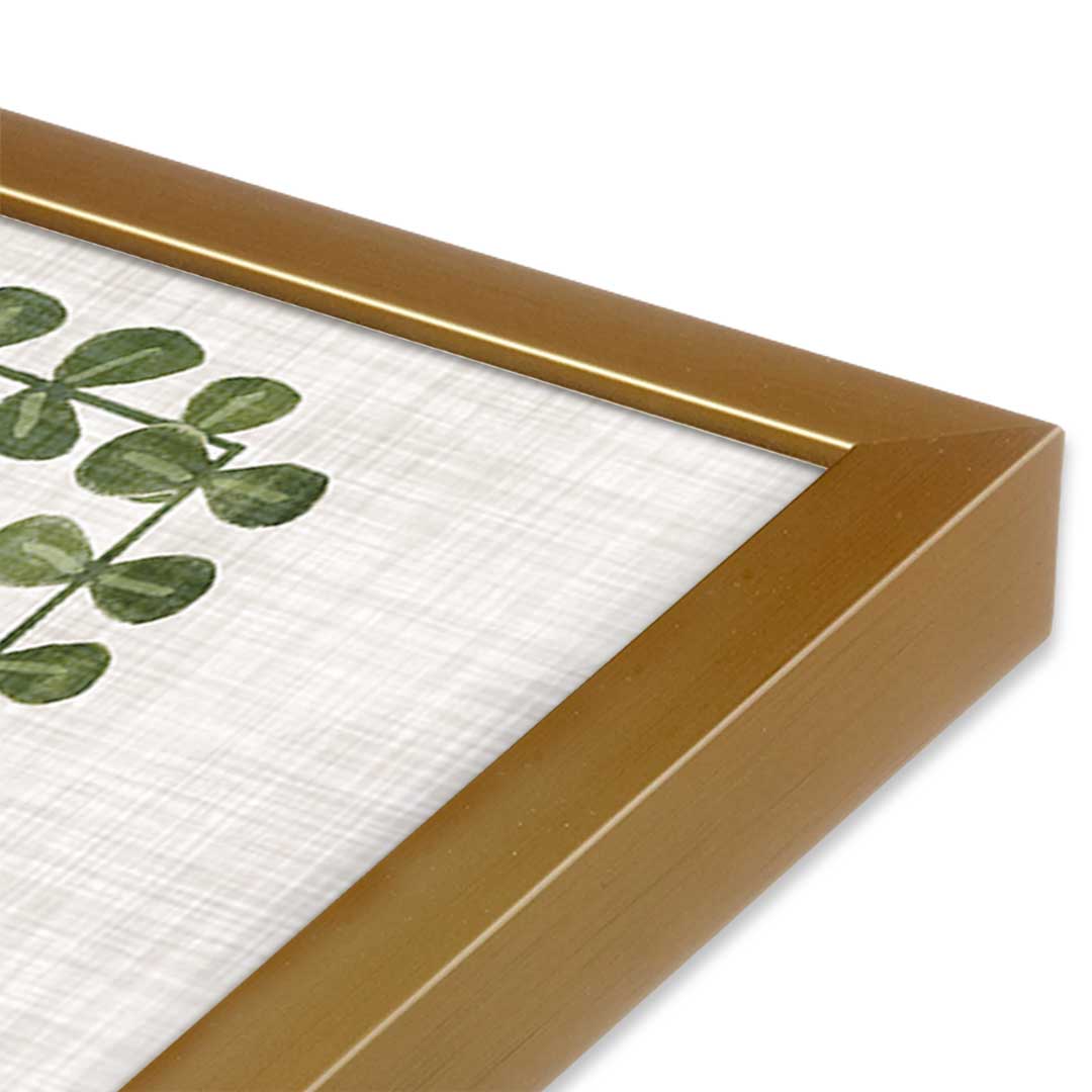 [Color:Polished Gold], Picture of art in a Polished Gold frame at an angle