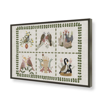 [Color:Satin Black], Picture of art in a Satin Black frame of the corner