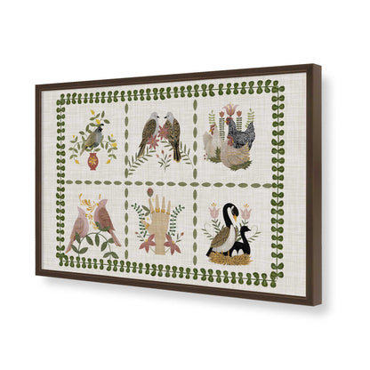 [Color:Belvinder Brown], Picture of art in a Belvinder Brown frame of the corner