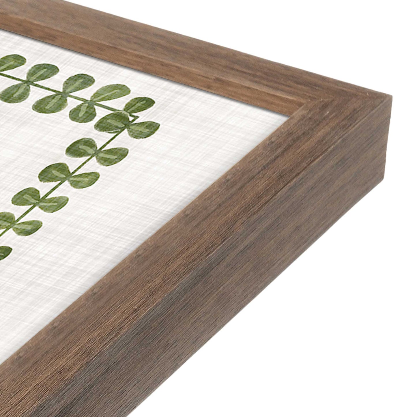 [Color:Walnut], Picture of art in a Walnut frame at an angle