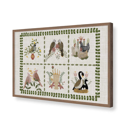 [Color:Walnut], Picture of art in a Walnut frame of the corner