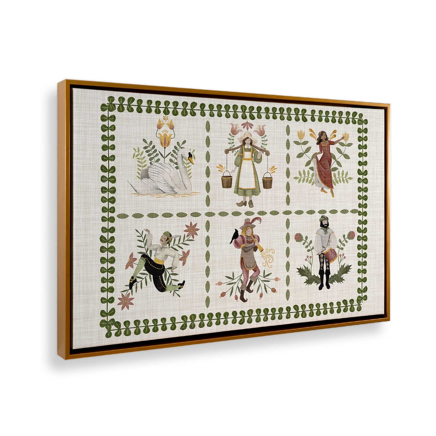 [Color:Polished Gold], Picture of the corner of the art