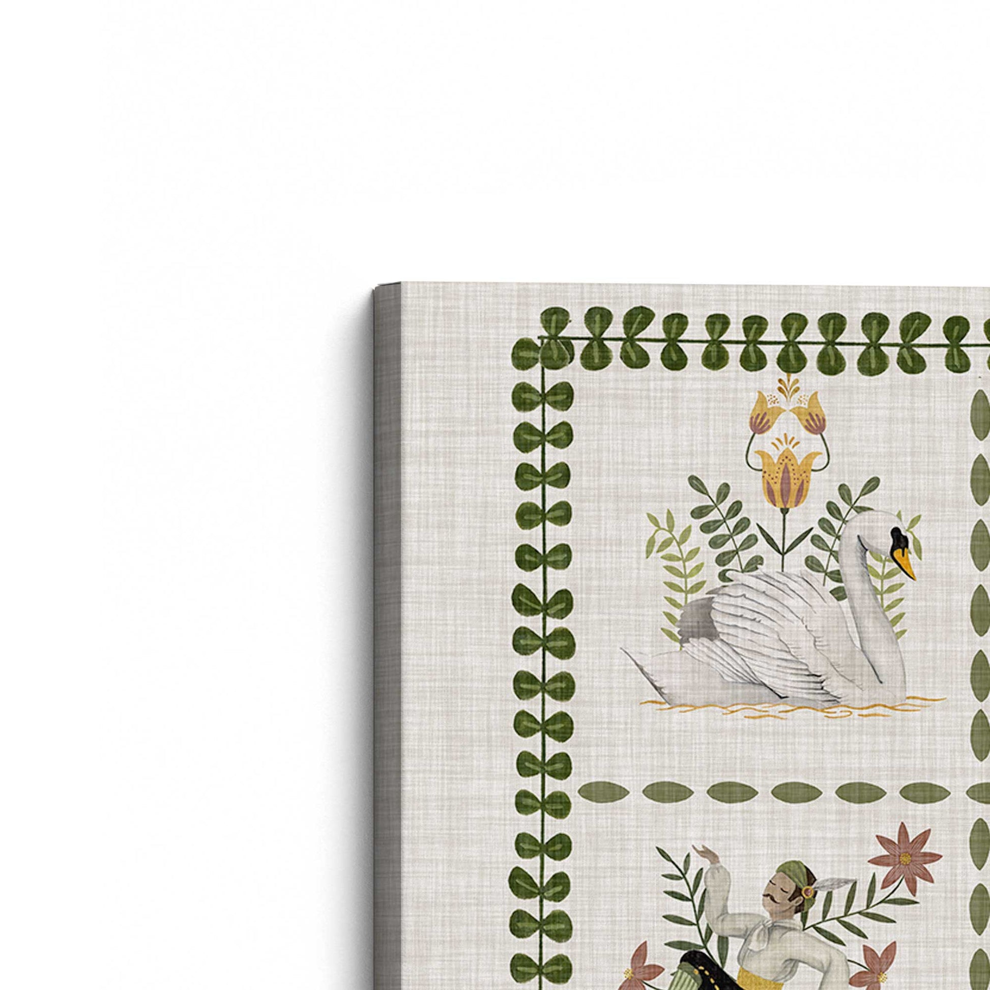 [Color:Stretched Canvas], Picture of the corner of the art