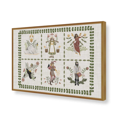 [Color:Polished Gold], Picture of art in a Polished Gold frame of the corner