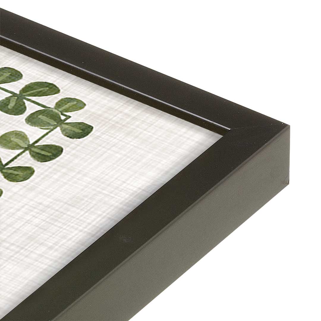 [Color:Satin Black], Picture of art in a Satin Black frame at an angle