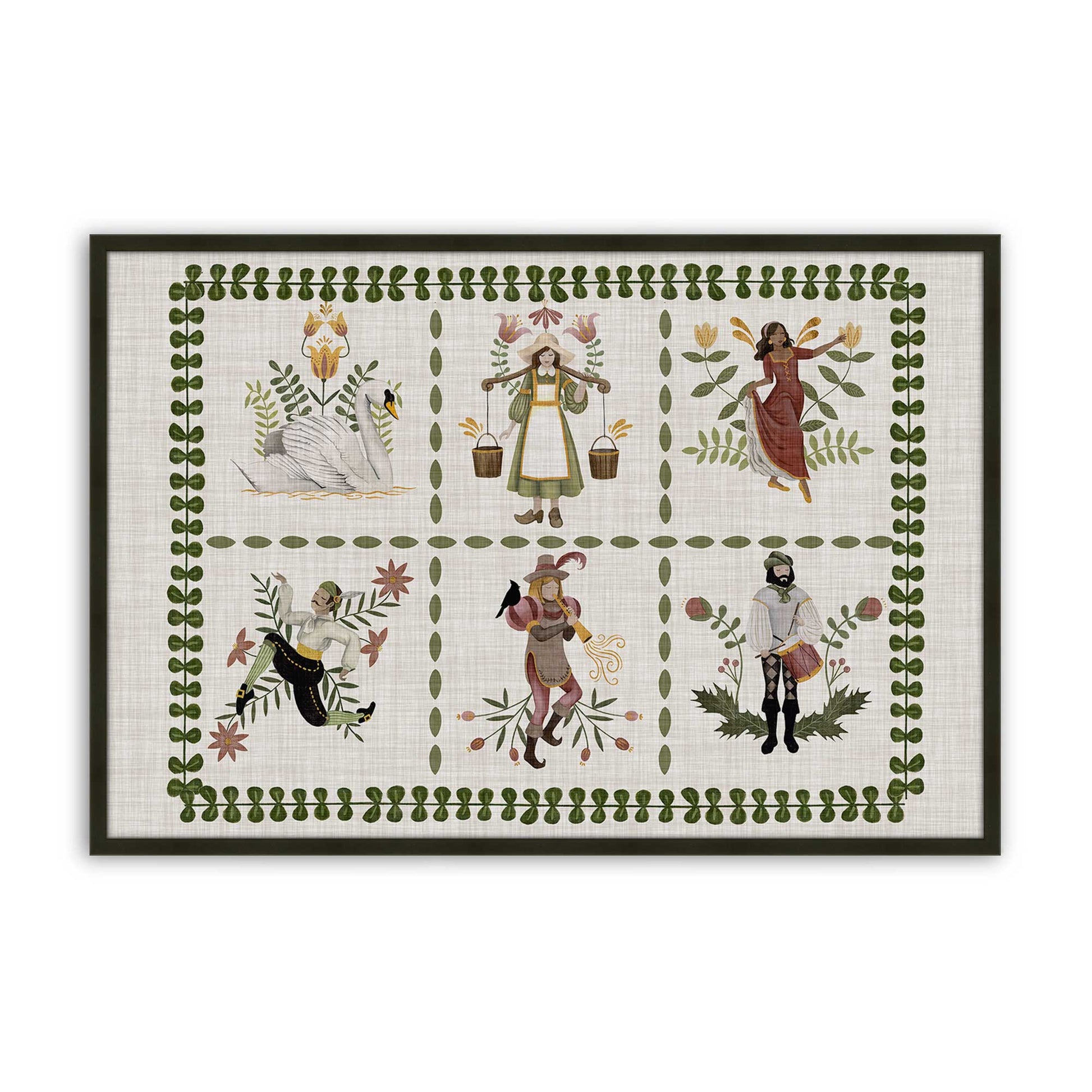 [Color:Satin Black], Picture of art in a Satin Black frame