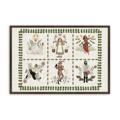 [Color:Brown], Picture of art in a Brown frame