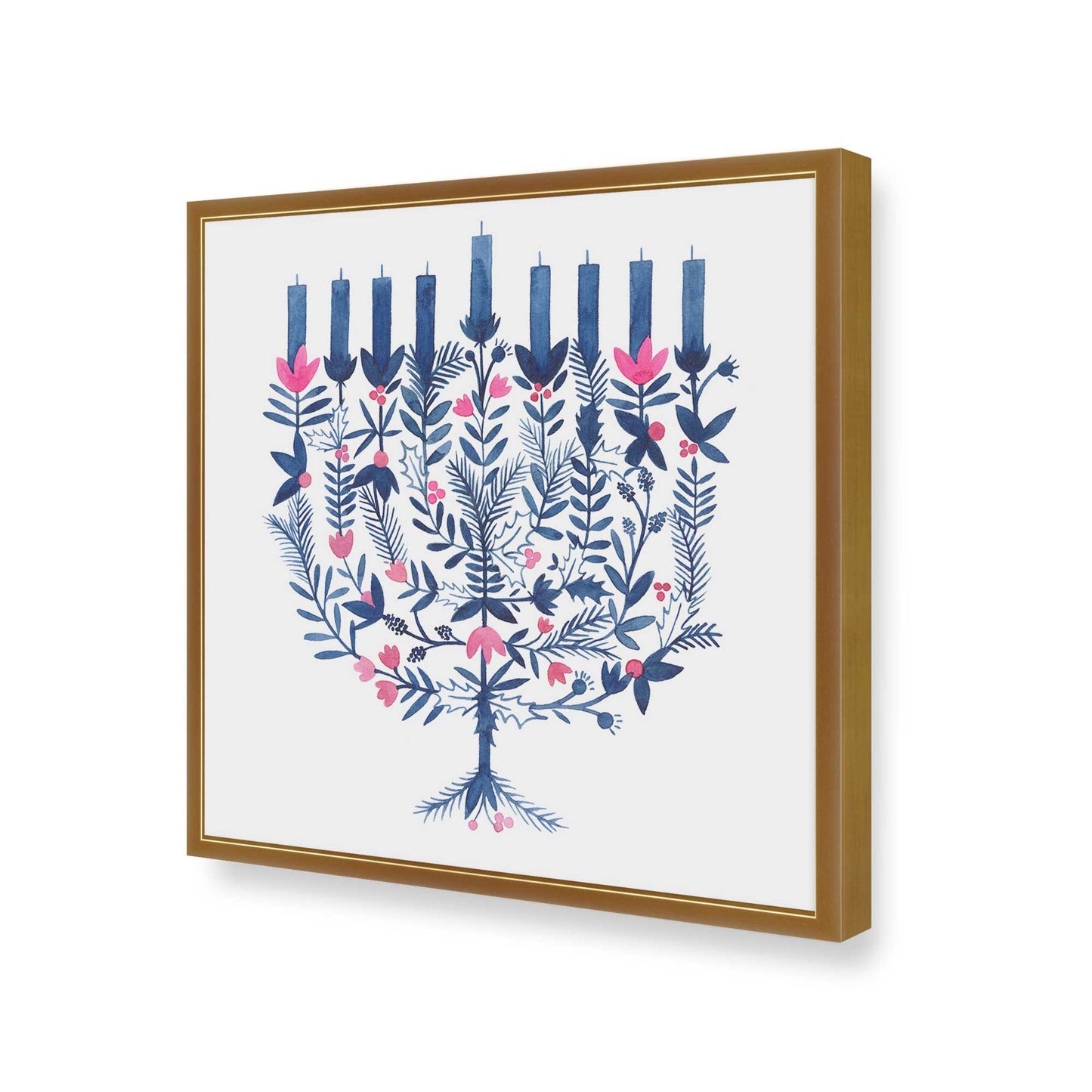 [Color:Polished Gold], Picture of art in a Polished Gold frame of the corner