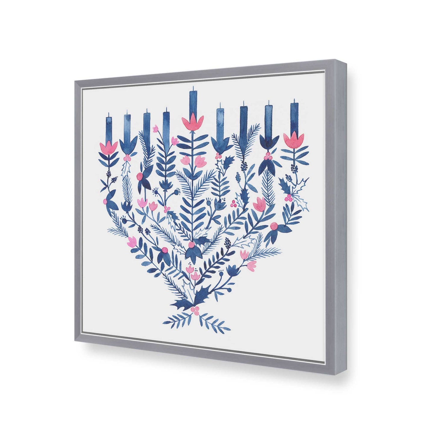 [Color:Polished Chrome], Picture of art in a Polished Chrome frame of the corner