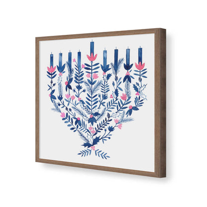 [Color:Walnut], Picture of art in a Walnut frame of the corner