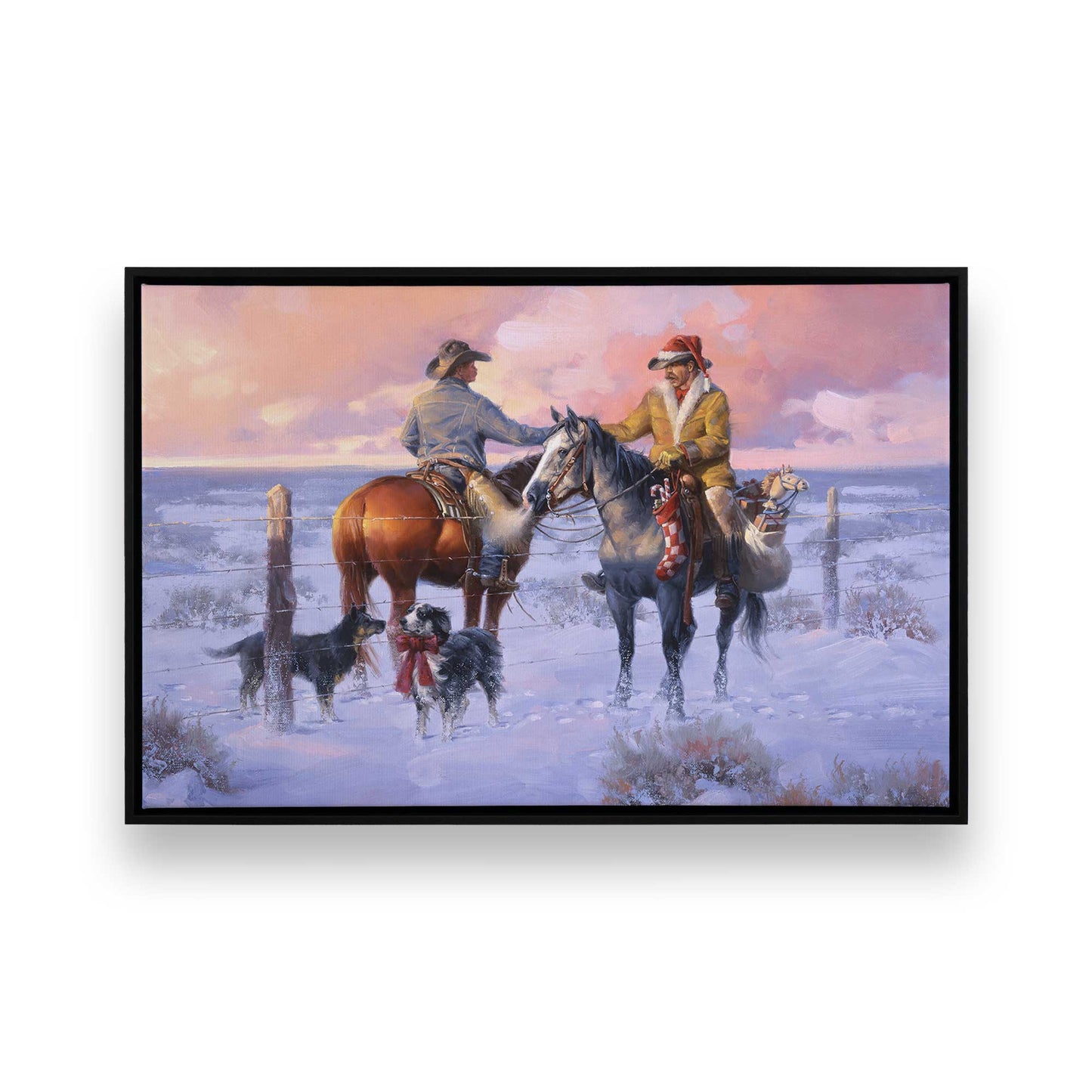 [Color:Satin Black], Picture of art in a Satin Black frame