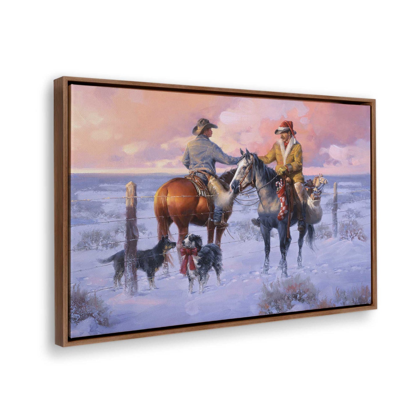 [Color:Walnut], Picture of the corner of the art