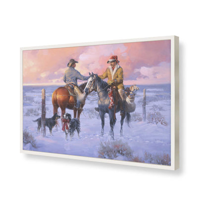 [Color:Opaque White], Picture of art in a Opaque White frame of the corner