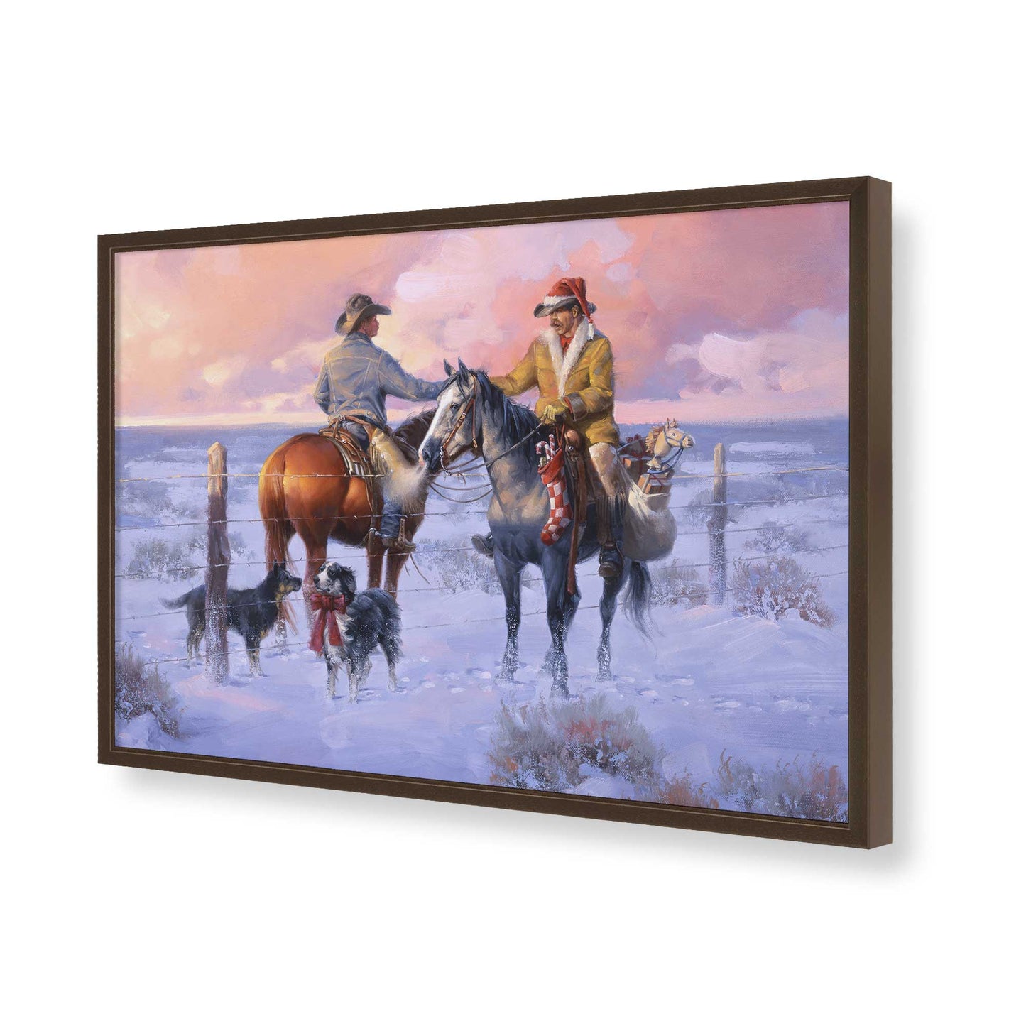 [Color:Belvinder Brown], Picture of art in a Belvinder Brown frame of the corner