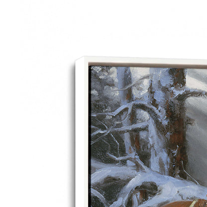 [Color:Opaque White], Picture of art in a White frame at an angle