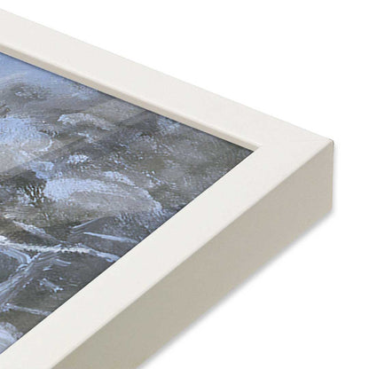 [Color:Opaque White], Picture of art in a Opaque White frame at an angle