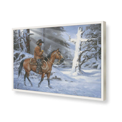 [Color:Opaque White], Picture of art in a Opaque White frame of the corner