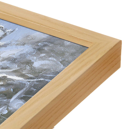 [Color:American Maple], Picture of art in a American Maple frame at an angle