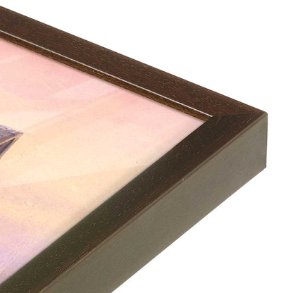 [Color:Belvinder Brown], Picture of art in a Belvinder Brown frame at an angle