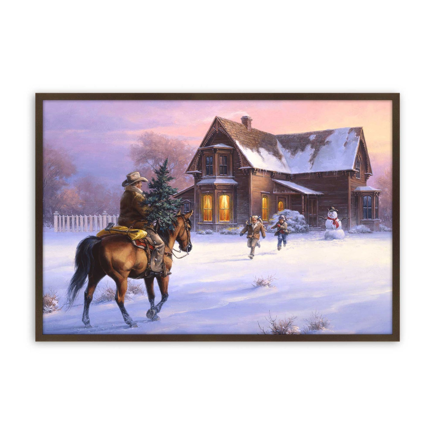 [Color:Belvinder Brown], Picture of art in a Belvinder Brown frame