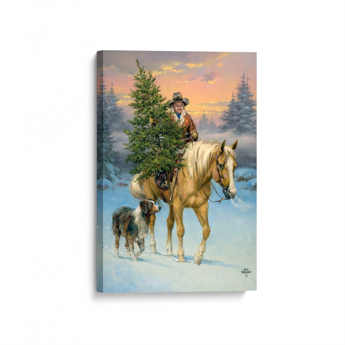 [Color:Stretched Canvas], Picture of art at an angle